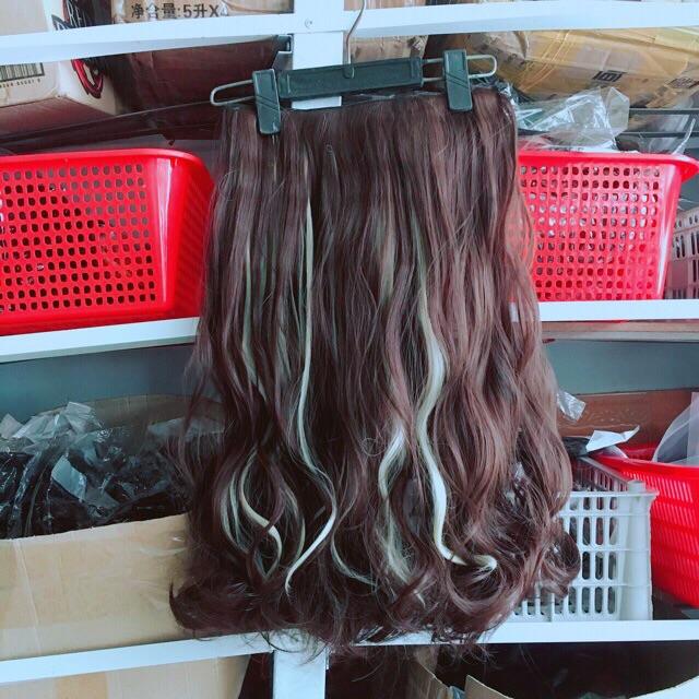 Tóc giả kẹp dãi phím 6 cái