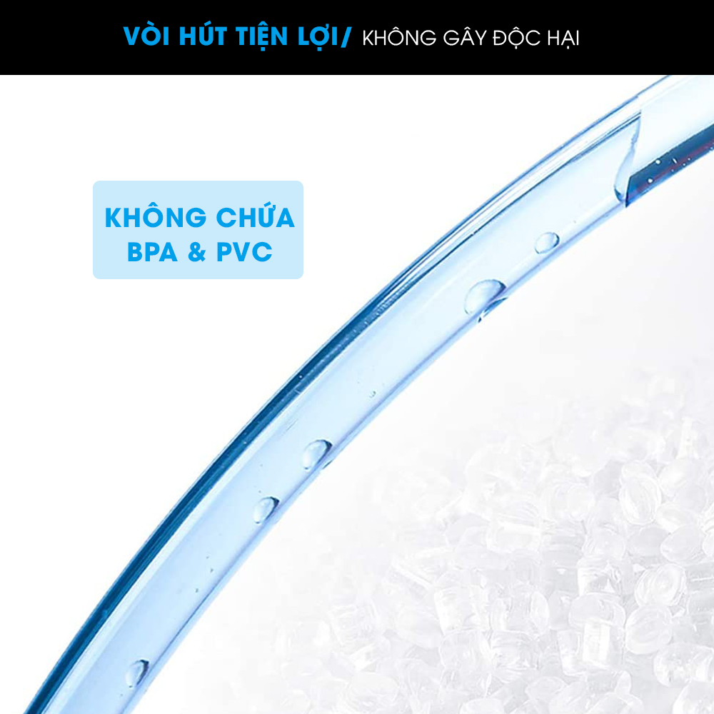 Bình nước thể thao, túi nước chạy bộ leo núi có vòi hút 1.5L 2L GoodFit GF04RA bình nước chạy bộ chất liệu TPU an toàn, siêu bền