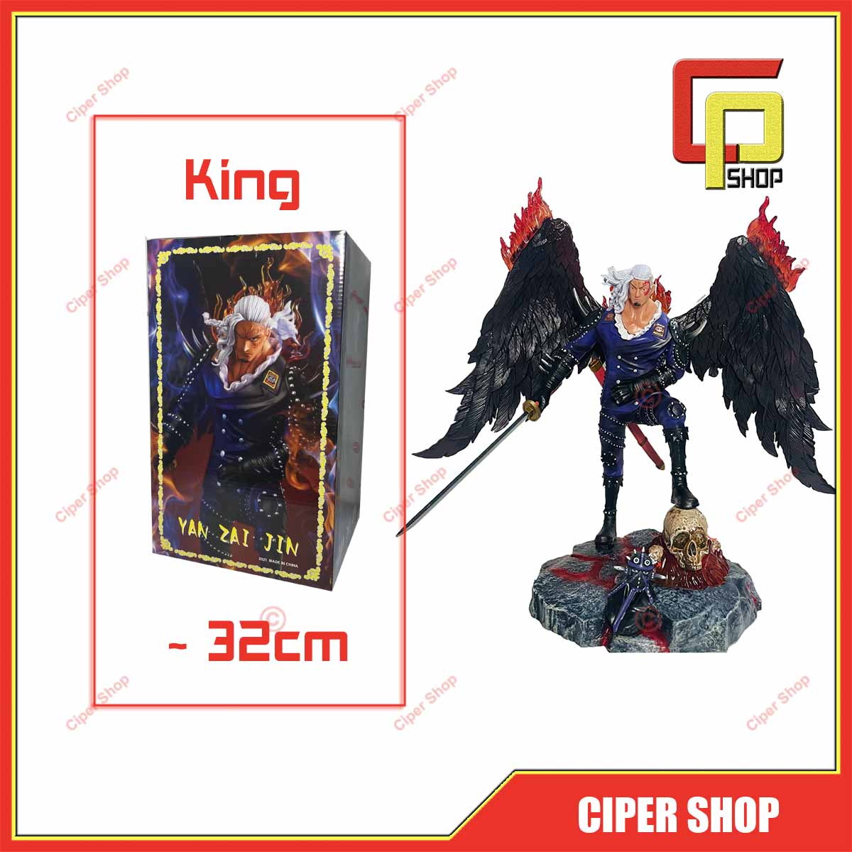 Mô hình King Hỏa Hoạn - Figure King Đảo hải tặc