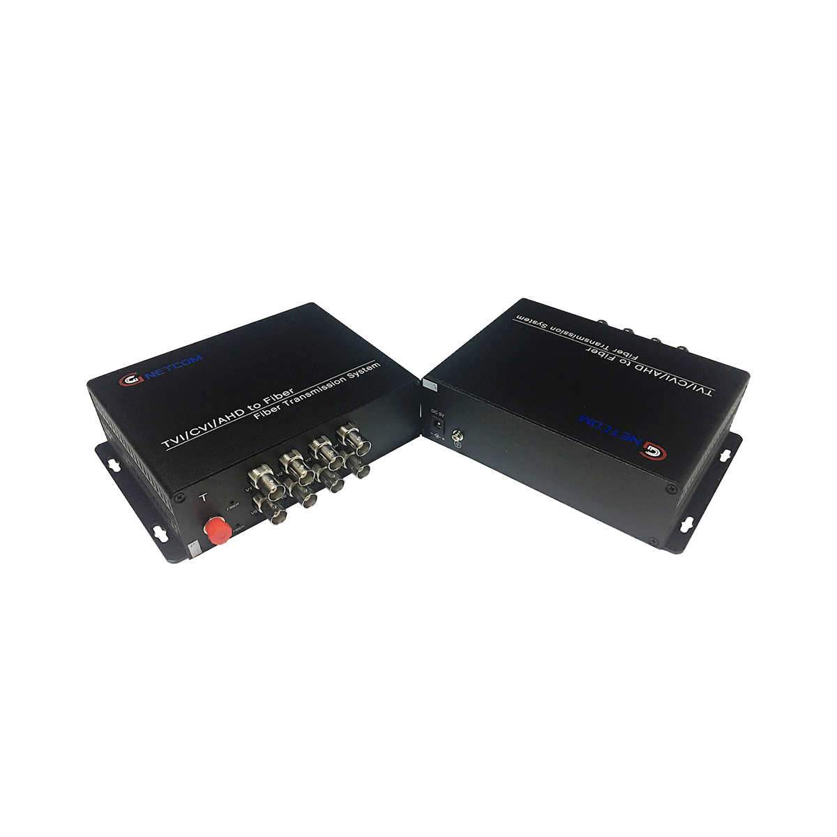 Bộ chuyển đổi video sang quang 8 kênh GNETCOM HL-8V-20T/R-1080P (2 thiết bị,2 adapter) - Hàng Chính Hãng