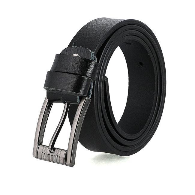 Dây nịt nam da bò Huy Hoàng bát gài màu đen HC4147