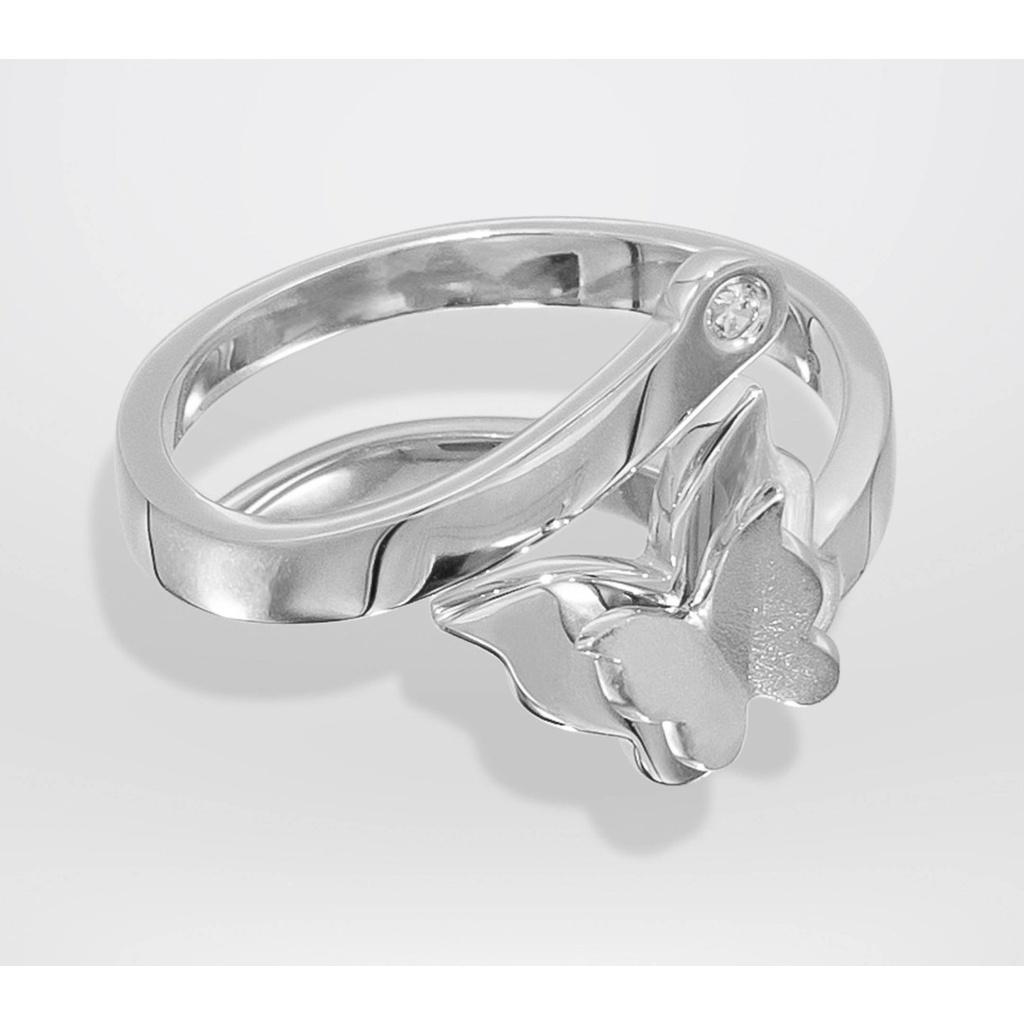 Nhẫn Nữ Bạc 925 Danny Jewelry Xi Rhodium Hình Bướm "BUTTERFLY" KI2GZ002