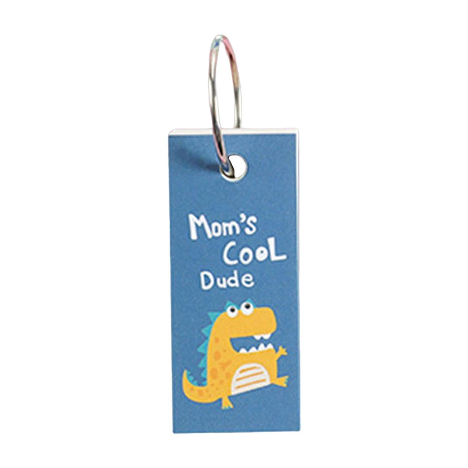 Blank Flash Cards Note Card ,Memo Scratch Pads ,with Binder Rings for Notes Taking