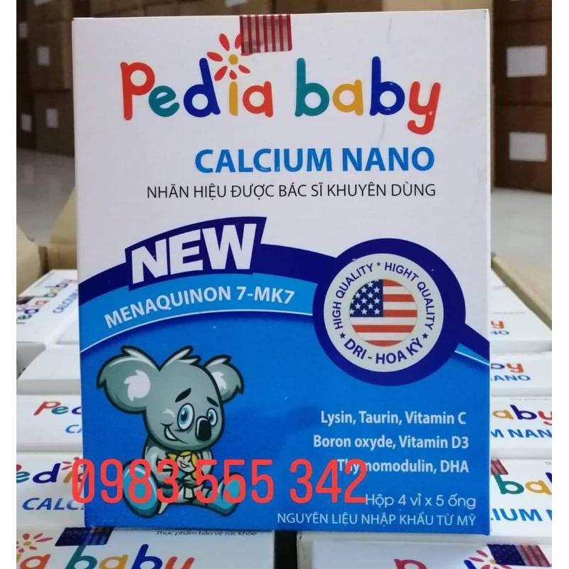 Pediababy canxi nano bổ sung canxi cho bé từ 06 tháng tuổi trở lên dùng được.