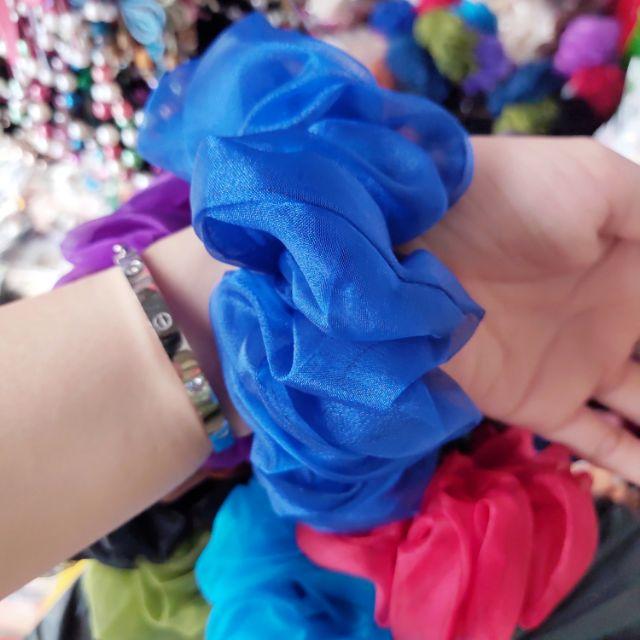 Set 10 cột tóc scrunchies bản to