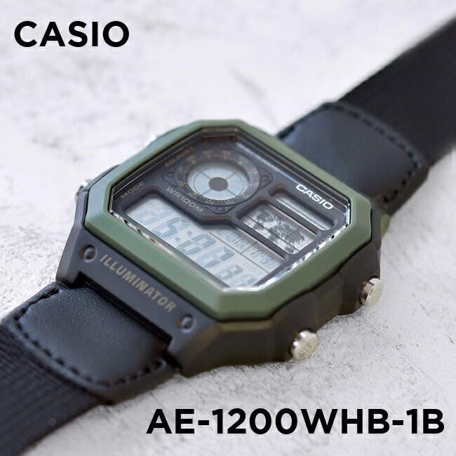 Đồng hồ nam Casio CHÍNH HÃNG AE-1200WHB, dây dù