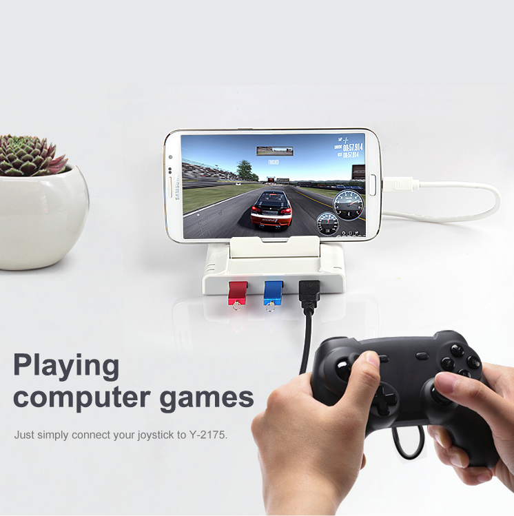 Hub USB 2.0 3 Ports + LAN + OTG Dock Unitek (Y - 2175) - HÀNG CHÍNH HÃNG