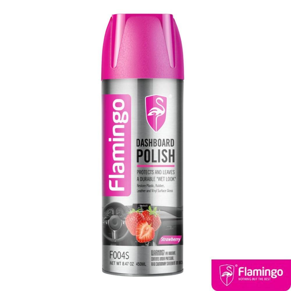 Bình xịt dưỡng bóng nội thất ô tô FLamingo F004 hương nhài, hương đào, cà phê