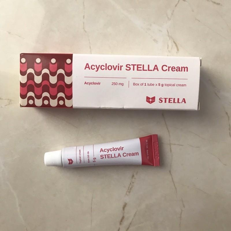 ACYCLOVIR STELLA CREAM-KEM BÔI ZONA, THUỶ ĐẬU 5G