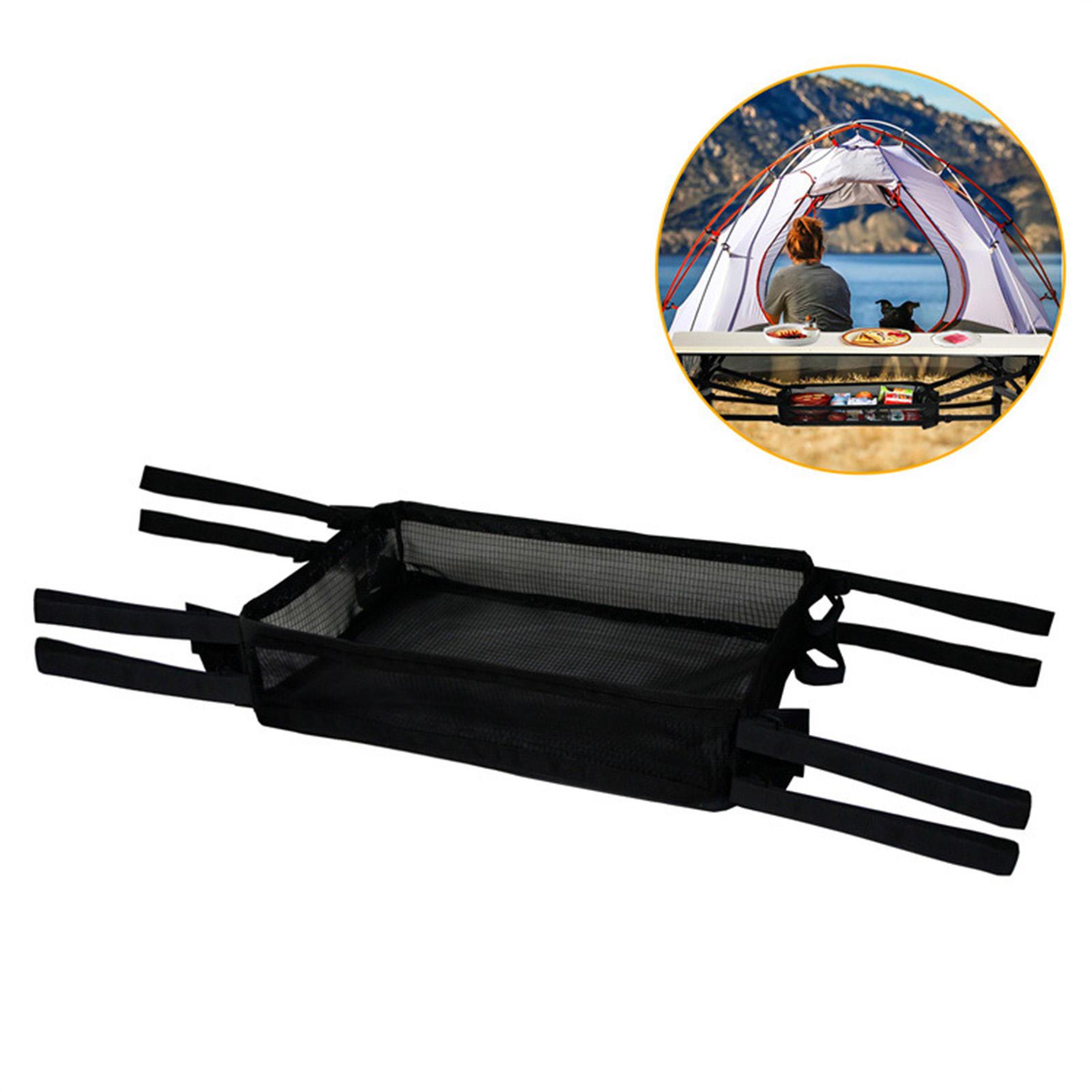 Outdoor Camping Table Storage Bag Mesh Pocket Breathable Pouch for Barbecue