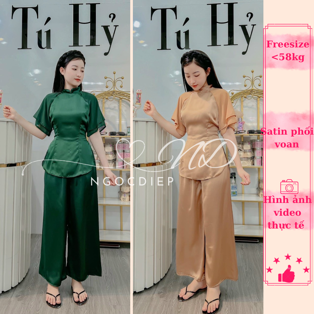 Set Bộ Lam Đi Chùa