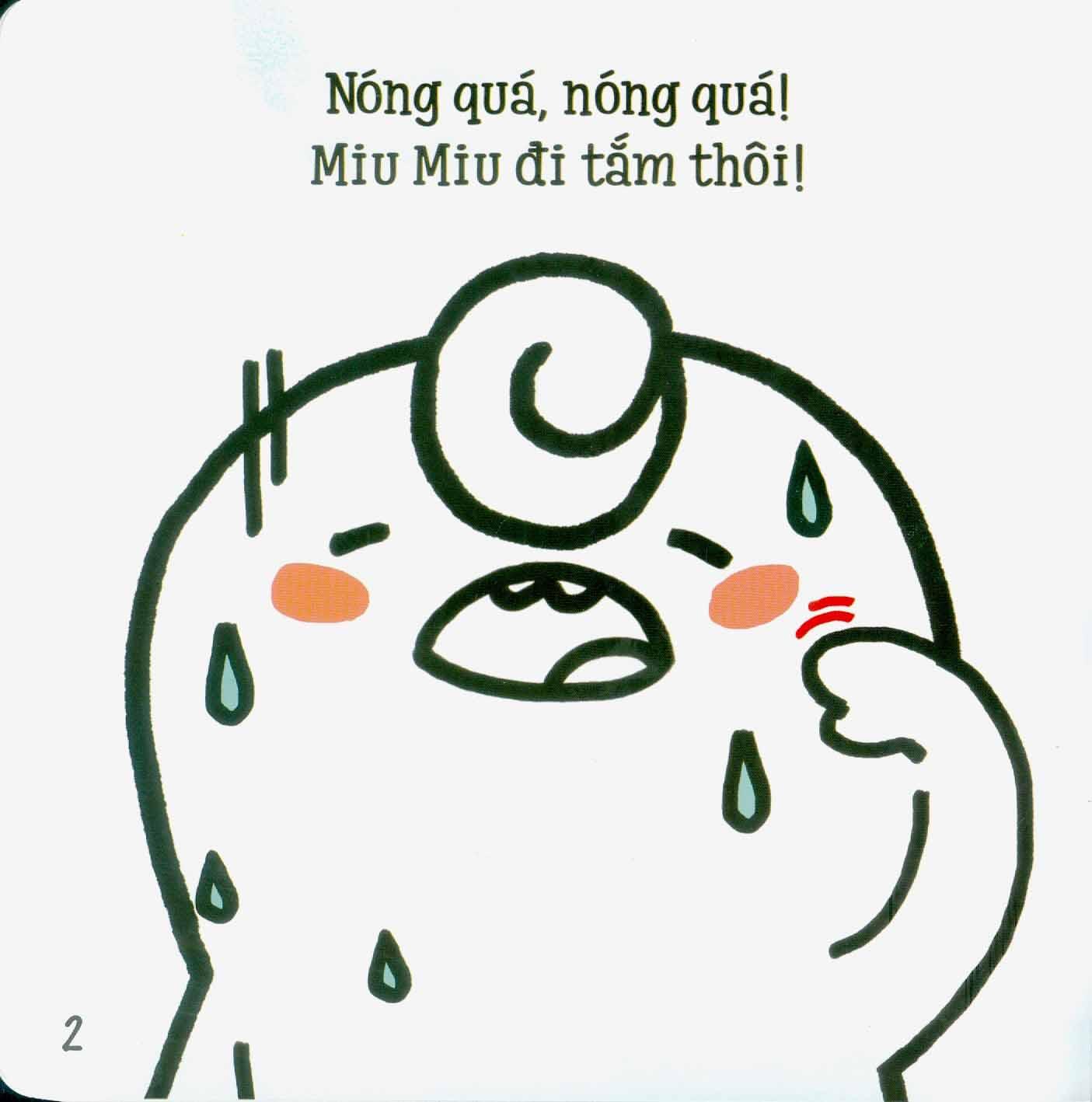 Ehon Kĩ Năng Sống - Tập 18 - Miu Miu Tự Lập - Đi Tắm (Dành Cho Độ Tuổi 1-6) (Tái Bản 2023)