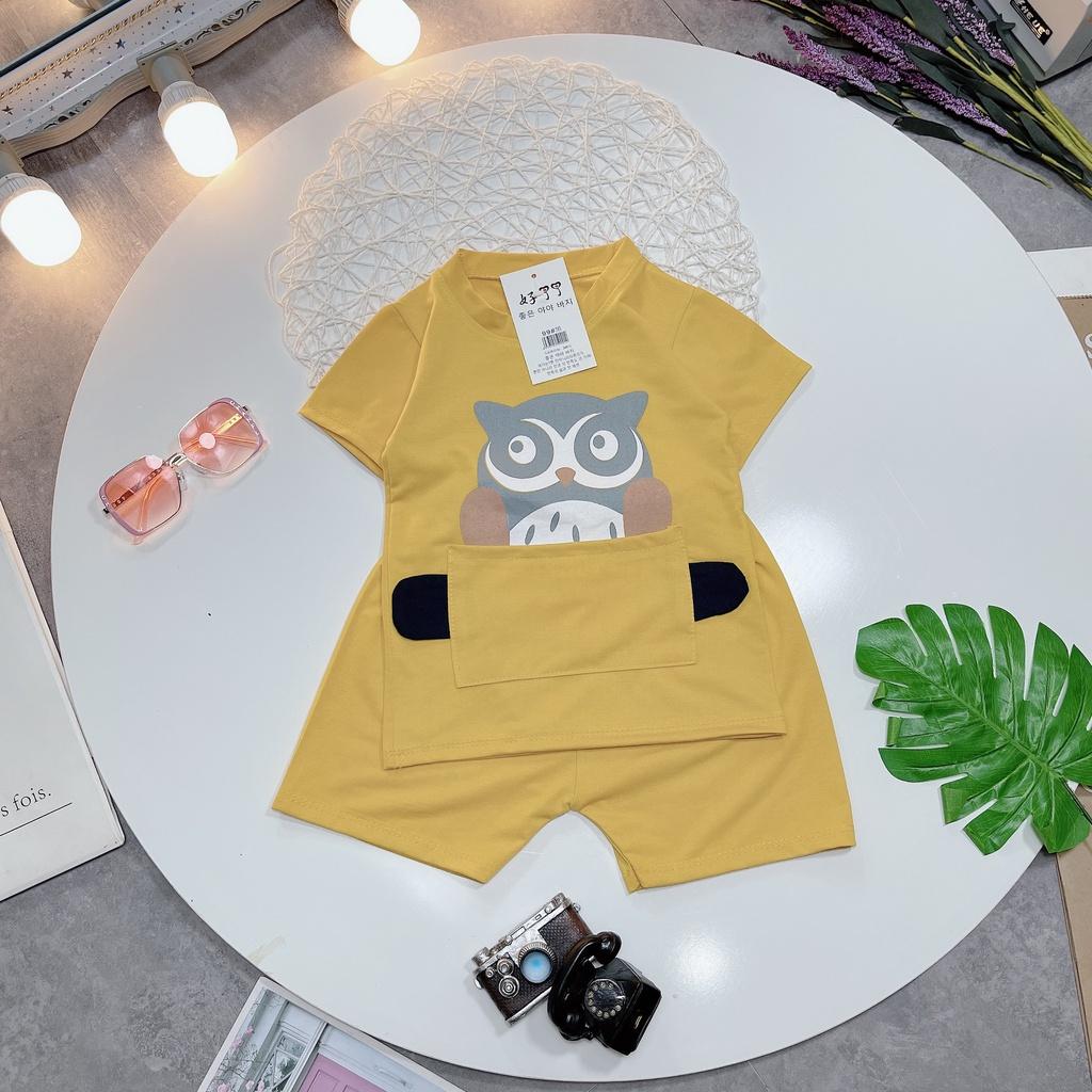 Bộ cotton bé trai 8-18kg