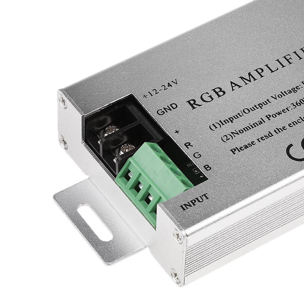 DC12V-24V 30A RGB Amplifier Controller Aluminum Data Repeater For LED Lighting