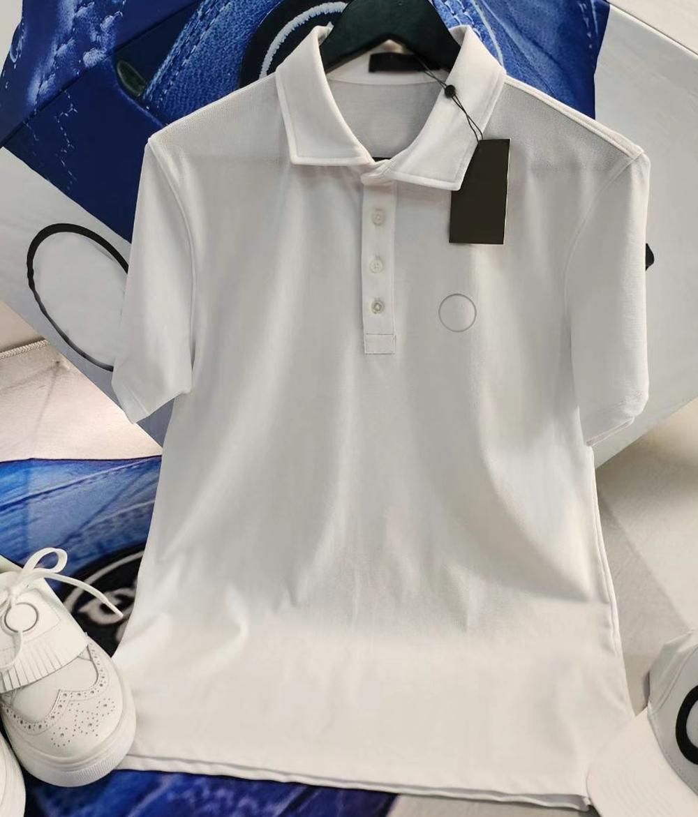 Áo thun nam ngắn tay Hàn Quốc Golf Top mới Áo sơ mi nam có ve áo Polo Baseba thoáng khí thấm hút mồ hôi Màu sắc: Trắng Kích thước: XL