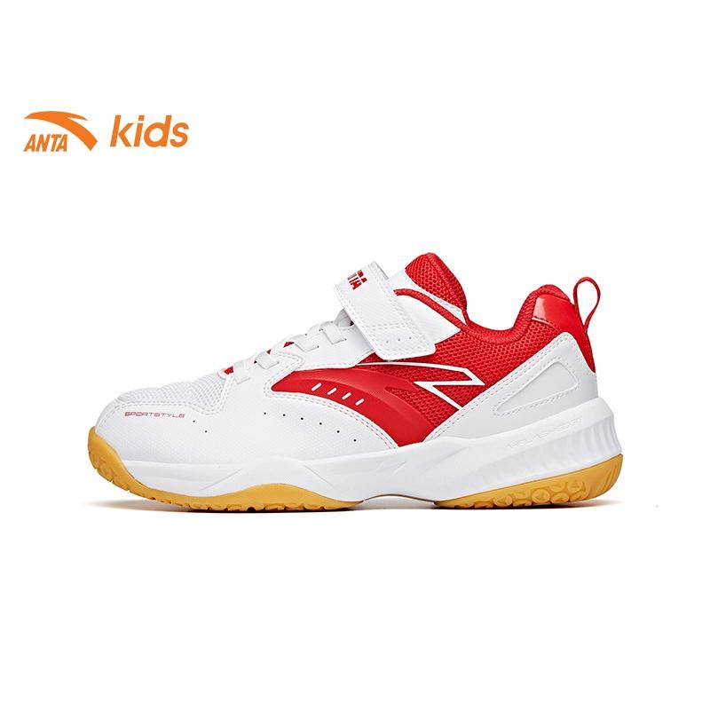 Giày thể thao bé trai Anta Kids siêu nhẹ, quai dán tiện lợi, mặt lưới thoáng khí W312133301S