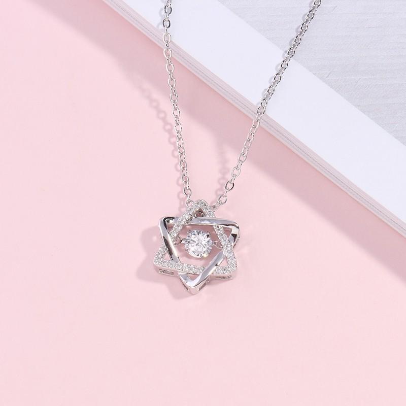Dây Chuyền Bạc Nữ 925 - Vòng Cổ Bạc Nữ Đẹp Đính Đá TNC JEWELLERY