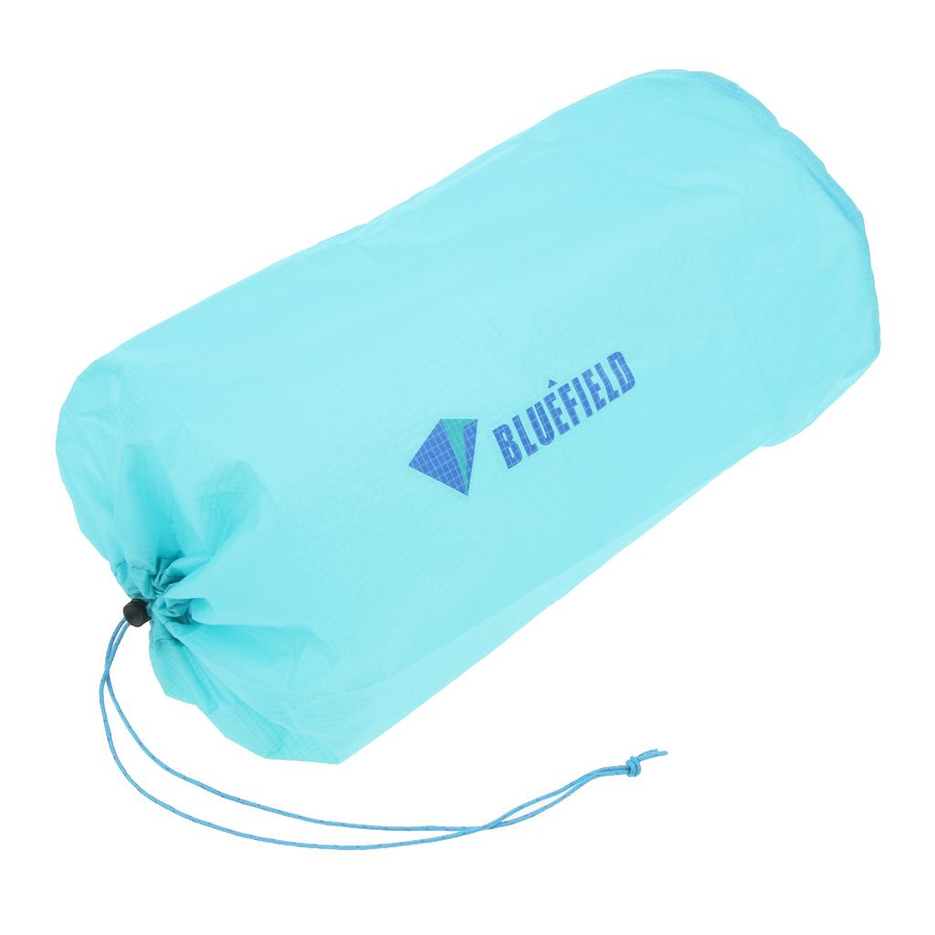 2xWaterproof Drawstring Storage Stuff Sack Dry Bag Outdoor Travel Sky Blue L