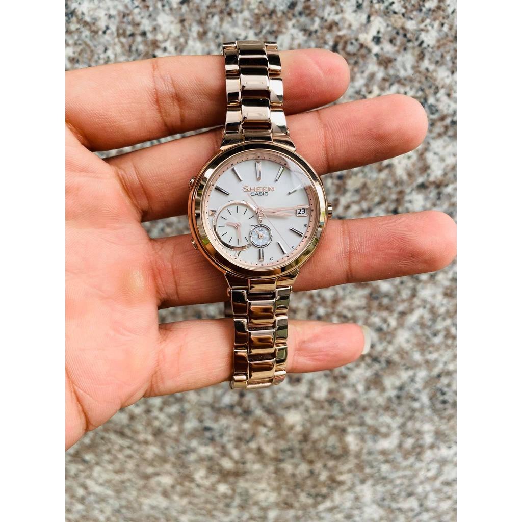 Đồng Hồ Nữ Dây Thép Casio SHEEN SHB-200CG-9A