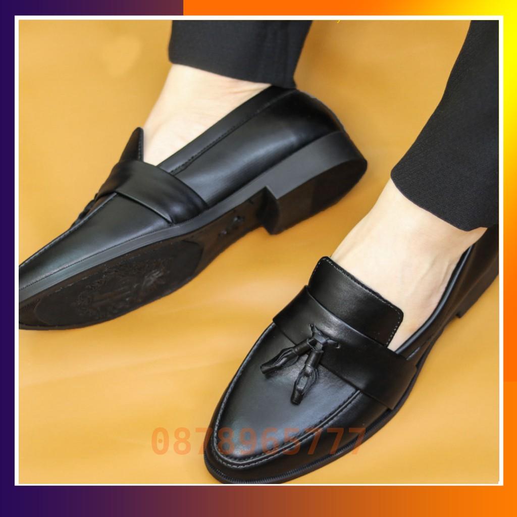 Giày Lười Nam Đẹp Giá Rẻ Da Trơn Mã L192