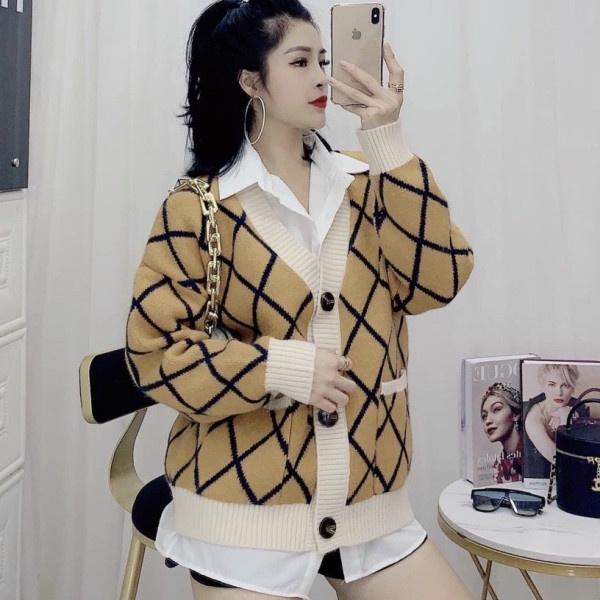Áo cardigan len nữ ️️ kiểu dáng Hàn Quốc trẻ trung năng động. dễ phối đồ