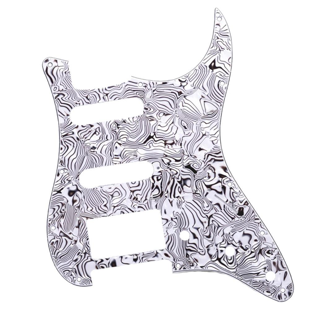 Guitar Pick Guard 3-Ply SSH Scratch Plate Replacement for Strat ST SQ Stratocaster Electric Guitar