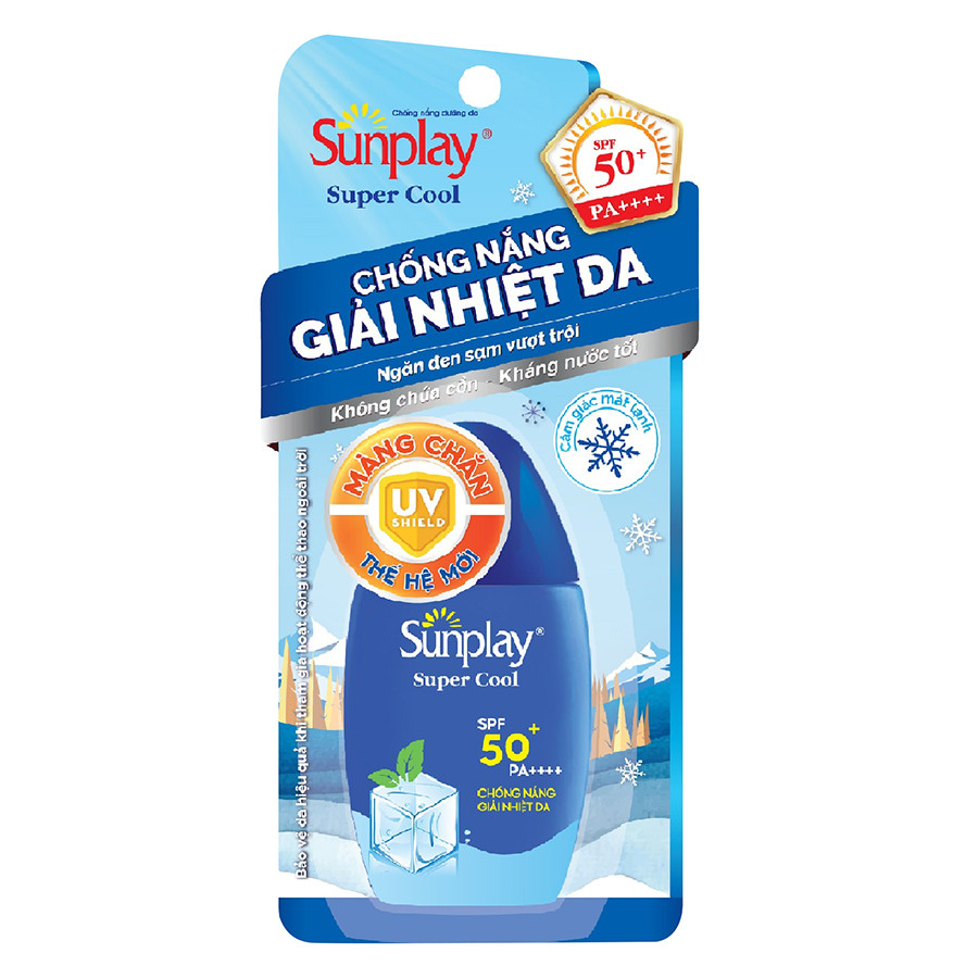 Kem chống nắng Sunplay mát lạnh giải nhiệt dạng sữa Sunplay Super Cool SPF 50, PA++++ 30g