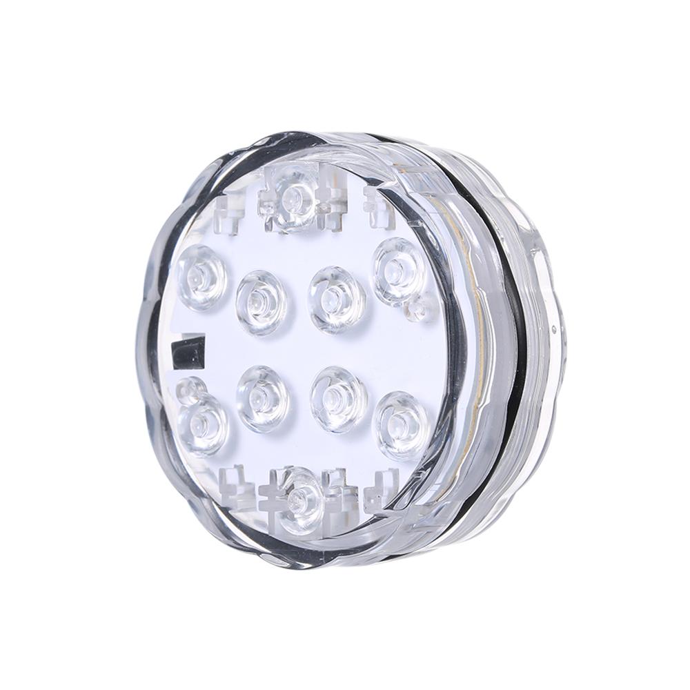 10 LED Submersible Light Underwater Waterproof Light Multicolor Aquarium Diving Light Remote  control Underwater Lamp