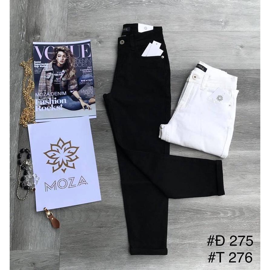 Quần jean kaki đen trắng cao cấp, chất mềm, co giản cực thoải mái