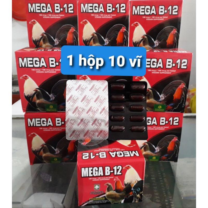 Mega b12. nuôi gà đá. 1 hộp 100 viên