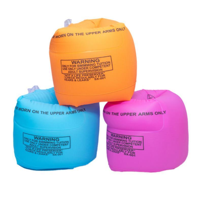 2pcs Kids Swimming Arm Ring Foldable PVC Safety Durable Inflatable Swimming Arm Band Rings Children Float Air Sleeves Circle