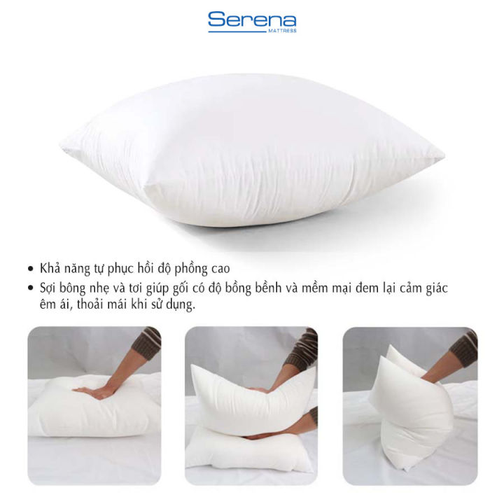 Gối vuông sofa sợi polyester SERENA cao cấp - cái ruột gối nhỏ tựa lưng trang trí ghế sofa vuông nằm ngủ cao cấp pillow for sofa