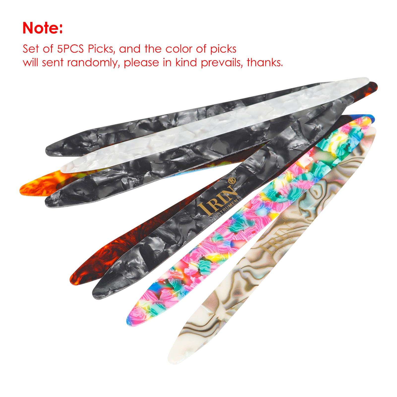 Irin 5pcs celluloid chọn plectrum oud risha chọn cho yueqin mặt trăng lute liu-chin oud chuỗi nhạc cụ nhạc cụ phụ kiện