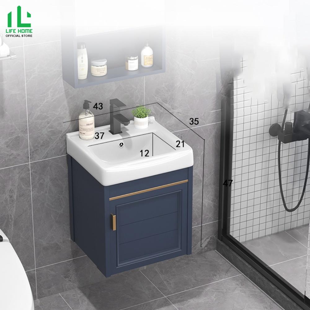 Combo Tủ Lavabo Chất Liệu Nhôm Cao Cấp Thiết Kế Nhỏ Gọn