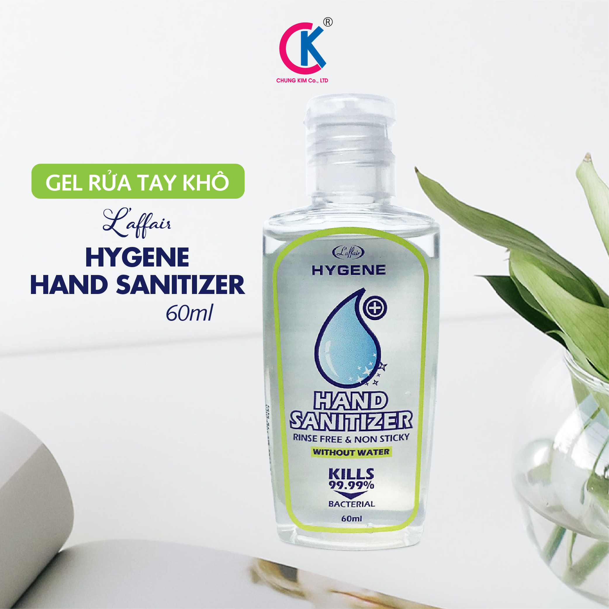 Gel Rửa Tay Khô L’affair Hygene Hand Sanitizer 60ml