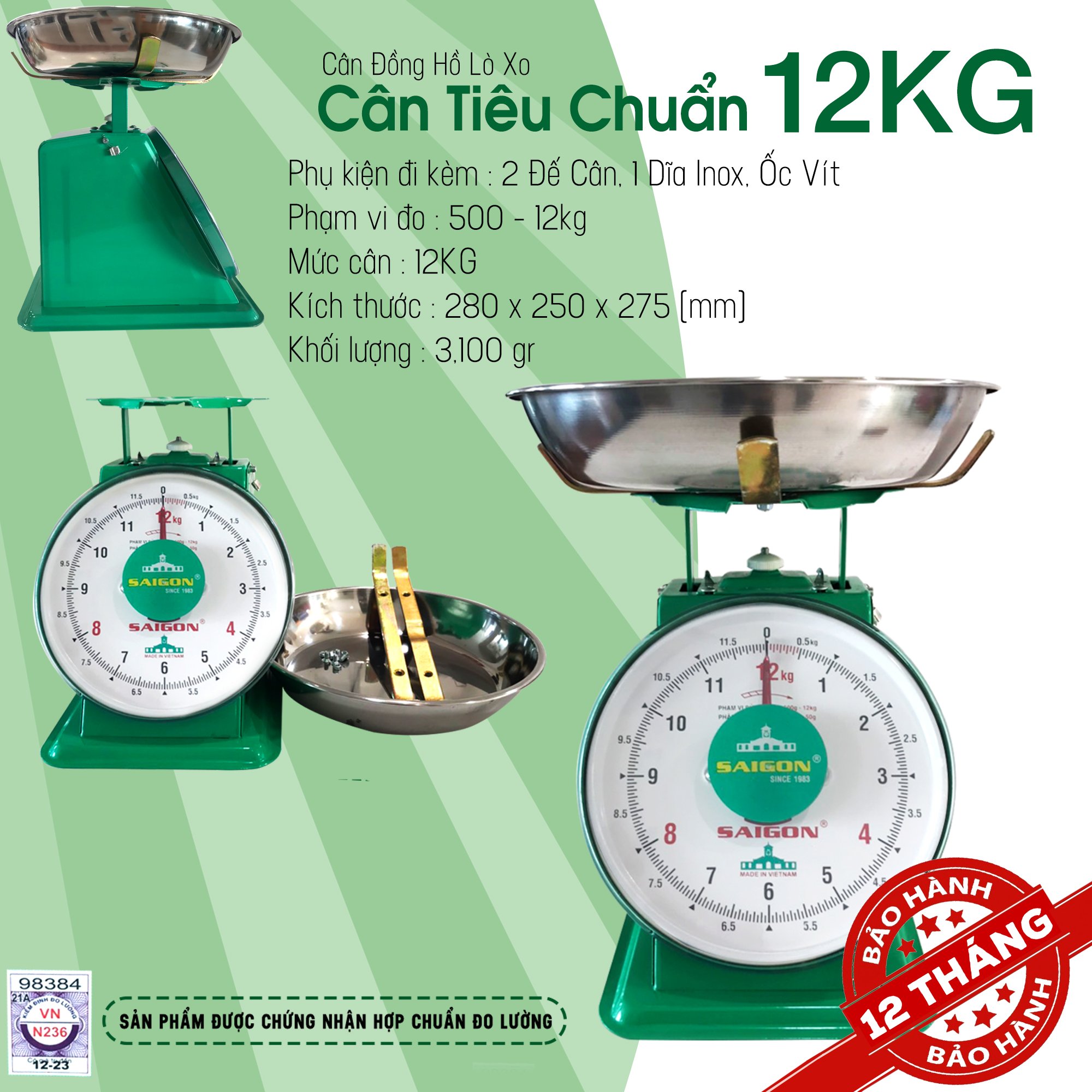 Cân Tiêu Chuẩn 12KG