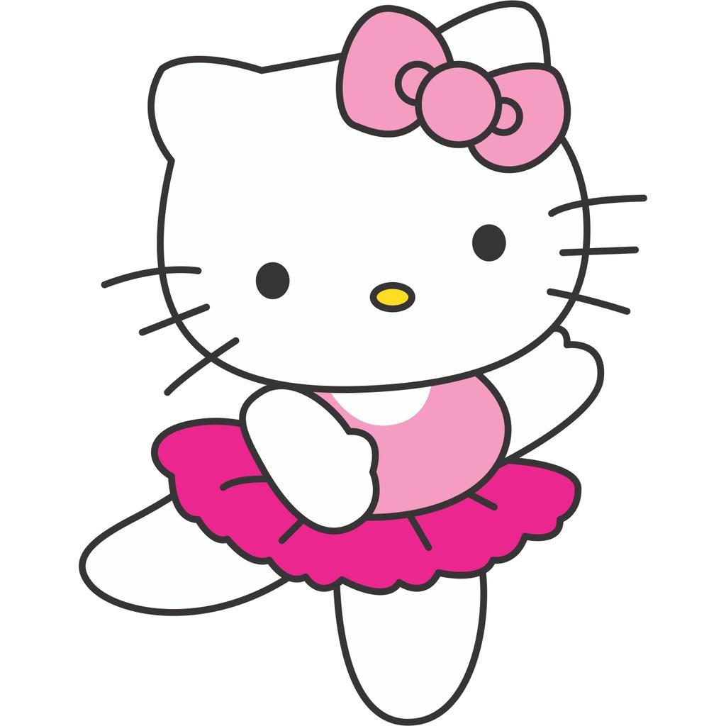 Hình in Hello Kitty nhiều hình lựa thoải mái trang trí áo quần in ủi tại nhà dễ dàng