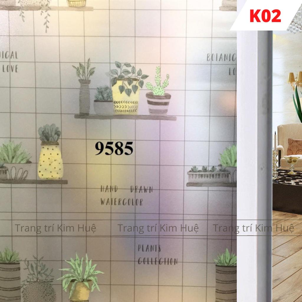 Giấy dán kính 3d cửa sổ decal dán kính mờ chống nắng miếng decan dán che nắng cửa kính