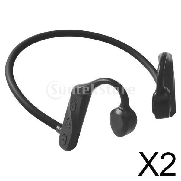 2x Bluetooth 5.0 Bone Conduction Headphone Voice Control Sweatproof