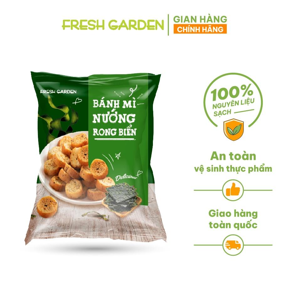 Snack Bánh Mì Nướng Rong Biển FRESHGARDEN Siêu Ngon Giòn Rụm Dinh Dưỡng Gói 52g