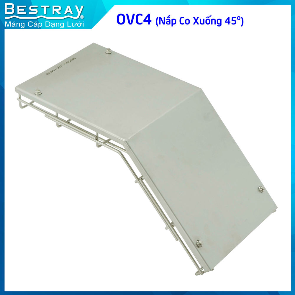 Nắp Co Xuống 45 Độ | Máng Lưới Bestray| Mã SP OVC4