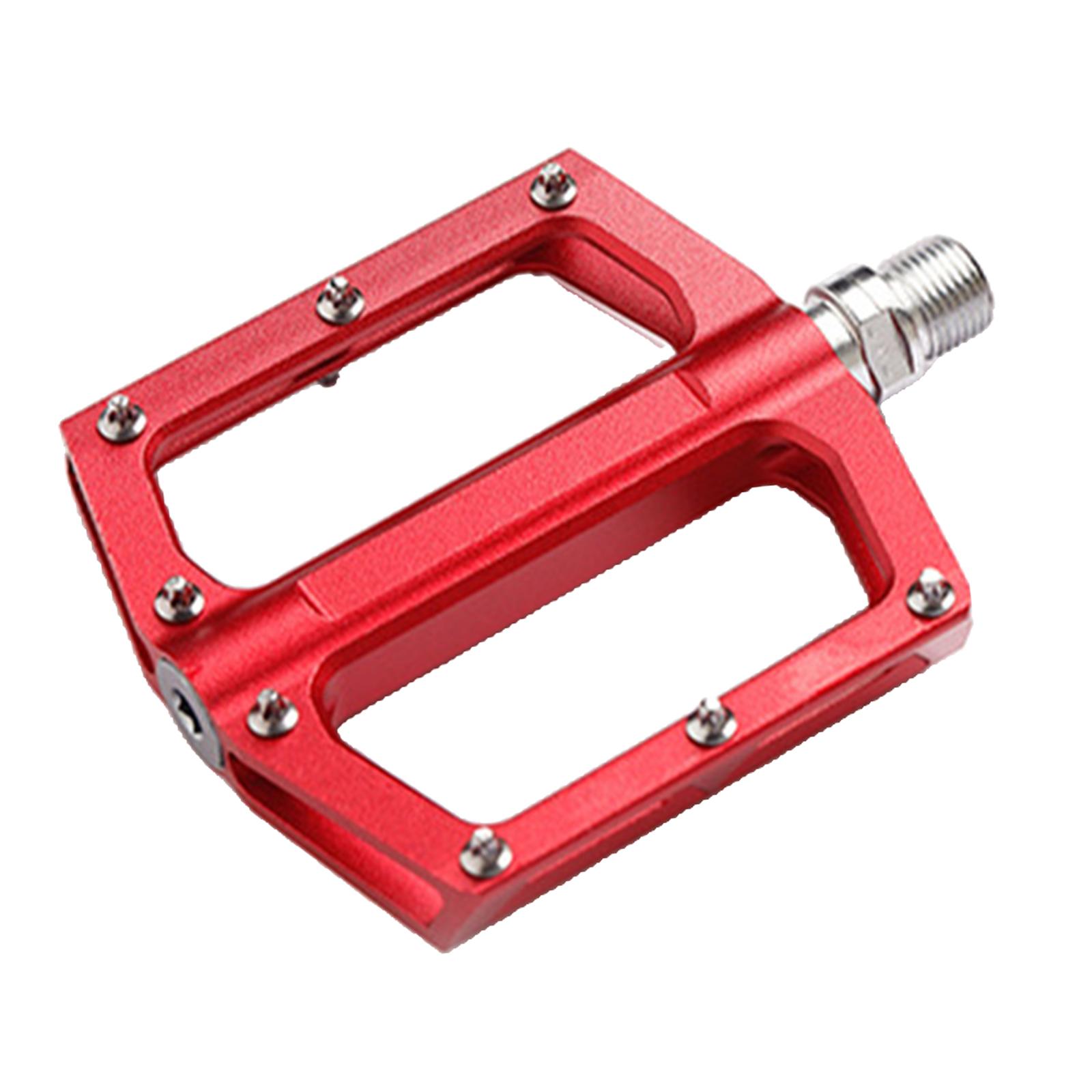 Road MTB Bike Pedals - Aluminum Alloy Bicycle Pedals - Mountain Bike Pedal with 9/16inch Platform Flat Pedals for Folding Cycling