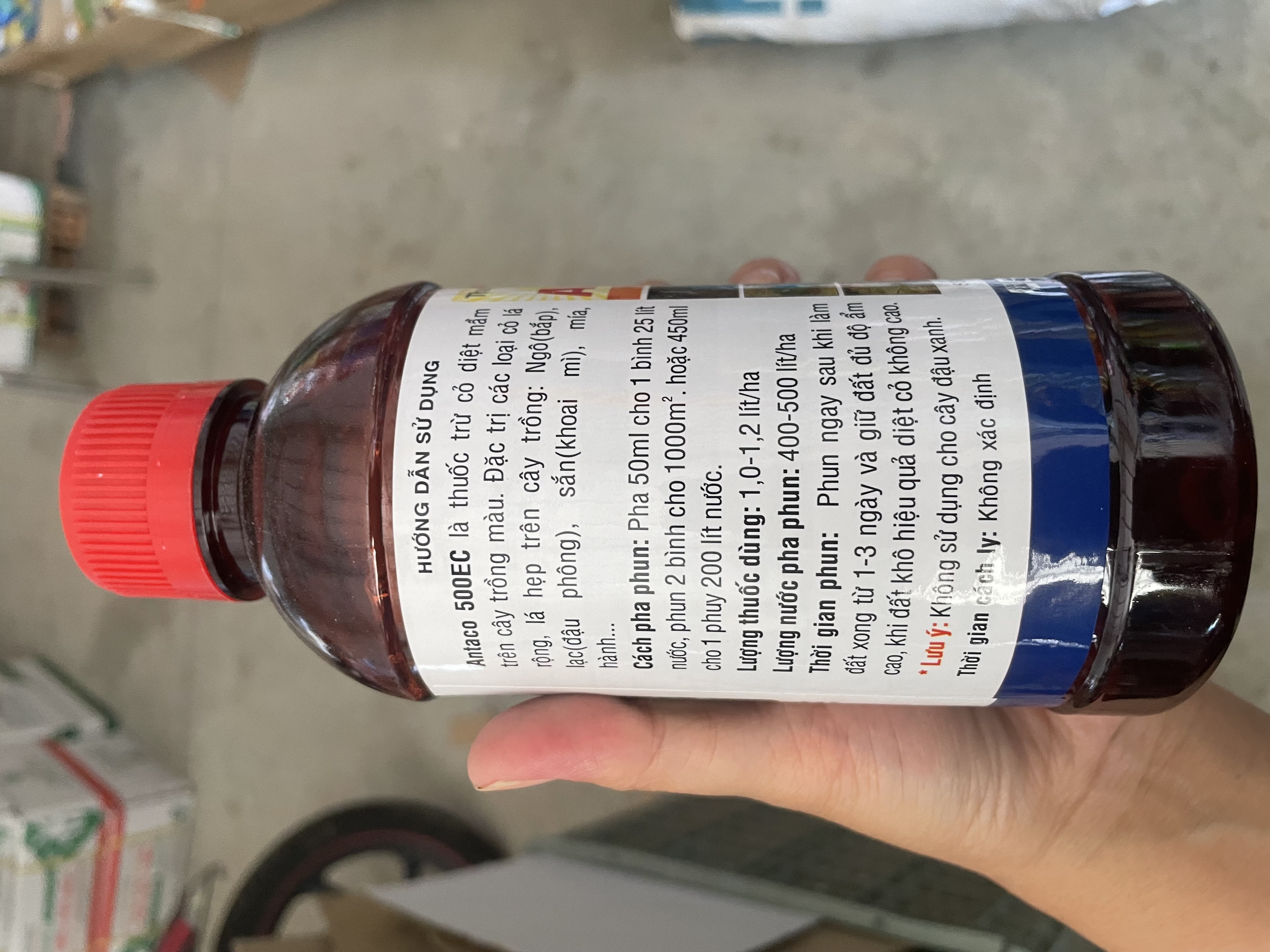 Thuốc Trừ Cỏ Mầu - Antaco 500EC - Chai 450ml