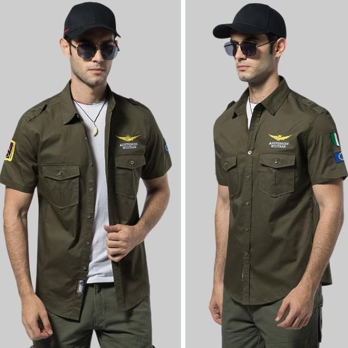Combo áo sơ mi cơ trưởng kết hợp quần kaki nam cực chất mùa hè + Tặng thắt lưng da/Ví da