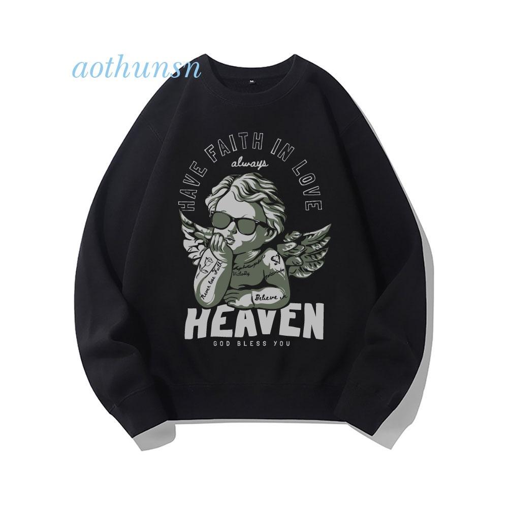 Áo sweater nỉ bông tay dài HEAVEN