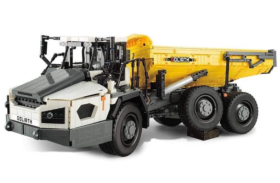Bộ lắp ráp xe tải tự đổ khớp nối City technic Dump Truck lắp xong điều khiển từ xa