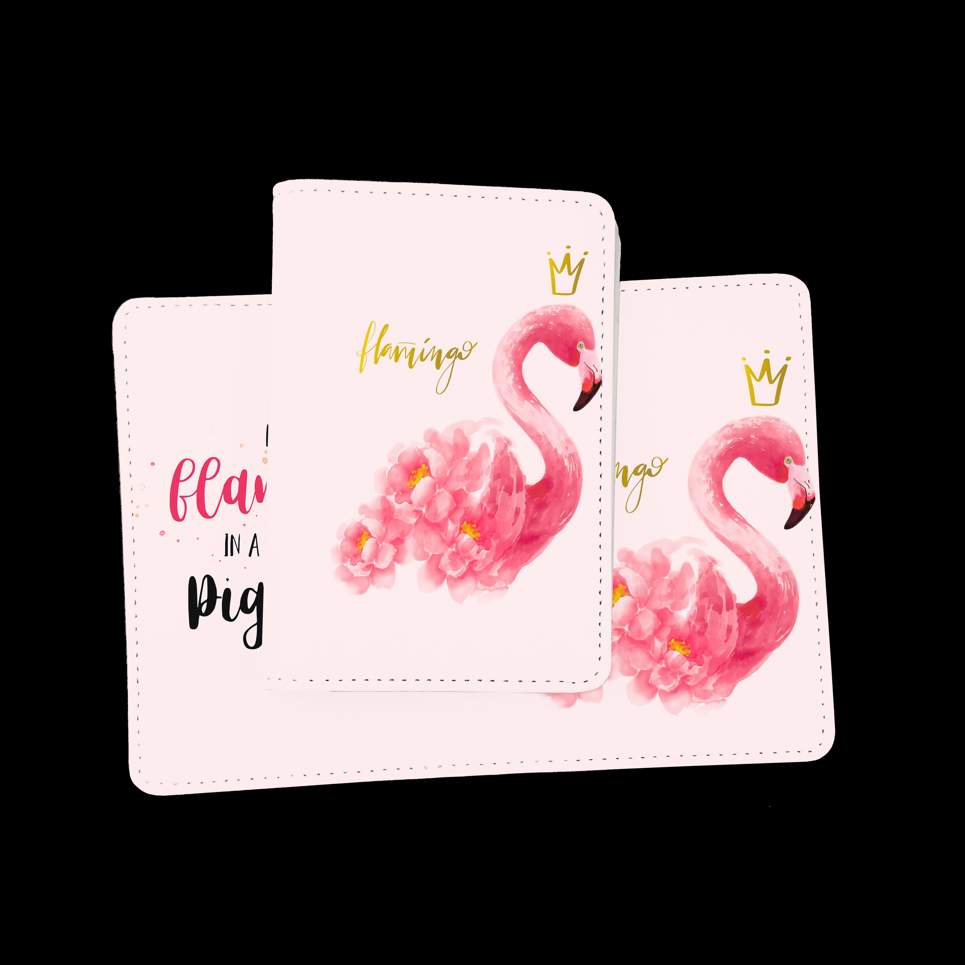 Bao Da Hộ Chiếu HẠC HỒNG Dễ Thương - Passport Cover Holder FLAMINGO - Ví Đựng Passport Du Lịch STormbreaker - Thời Trang - Tiện Lợi - Cá Tính - LT022