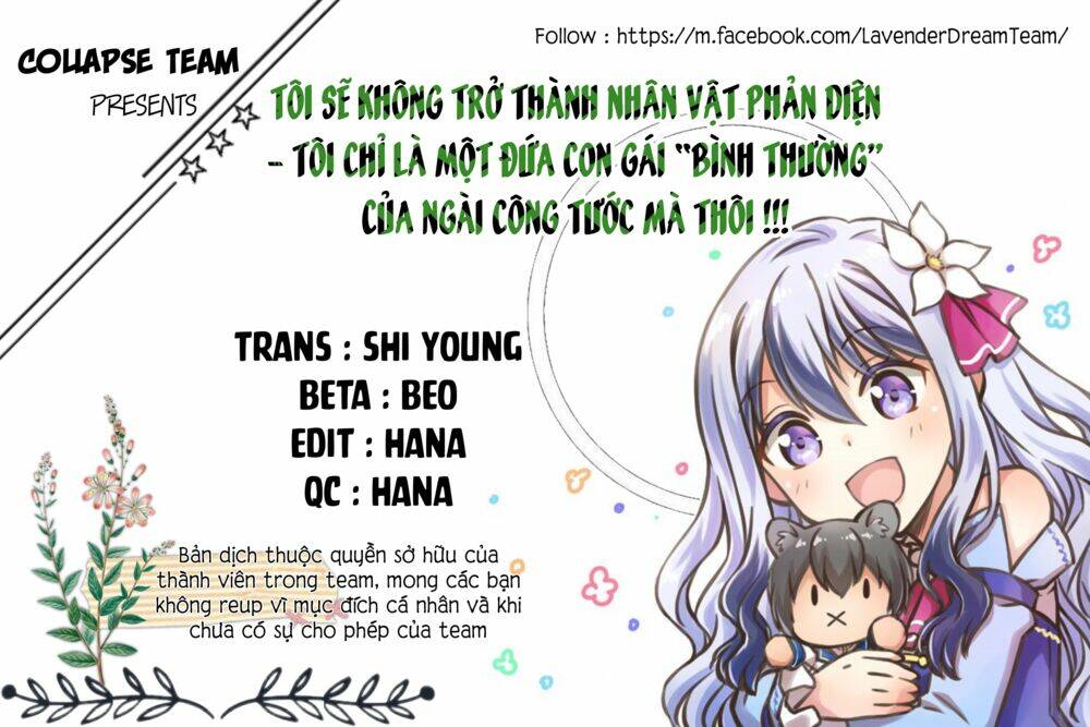 i won't become a villainess. i'm just a chapter 2 1