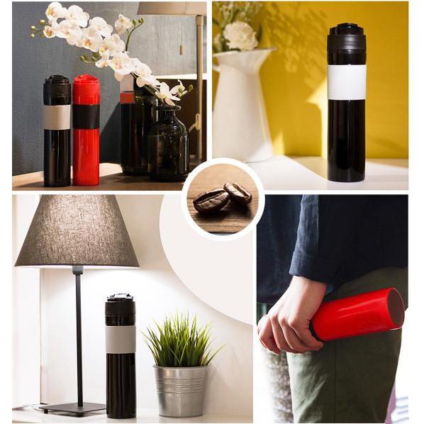 Bình đựng cà phê, trà Coffee French Bottle Travel - Home and Garden