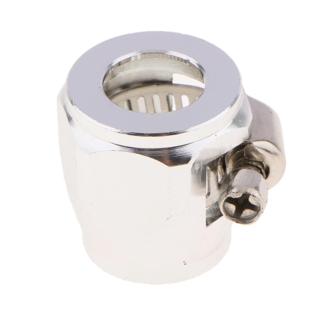 3-4pack Metal Auto Car AN8 Hose End Finisher Fuel Oil Water Line Clip Clamp
